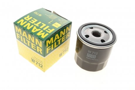 Фільтр масляний двигуна (вир-во) MANN W712 (фото 1)