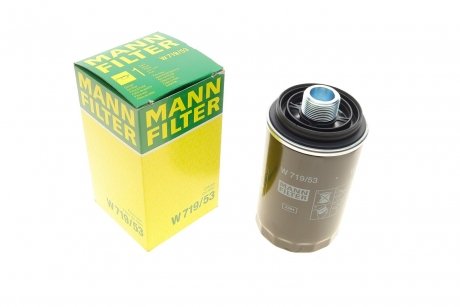 Фільтр масляний двигуна (вир-во) MANN W719/53 (фото 1)