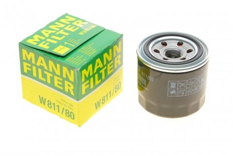 Фільтр масляний двигуна (вир-во) MANN W811/80