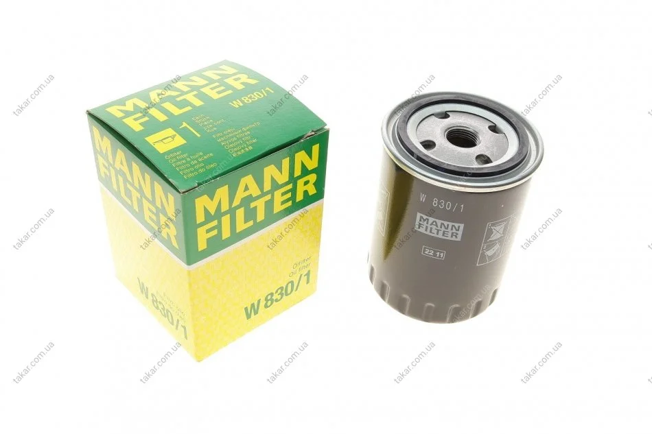 Масляный фильтр винт накручеваемый MANN W830/1 (фото 1)