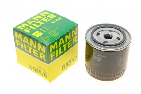 Фільтр масляний двигуна CHRYSLER VOYAGER 2.5-3.8 88-08 (вир-во) MANN W920/6