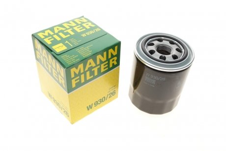 Фільтр масляний двигуна (вир-во) MANN W930/26 (фото 1)