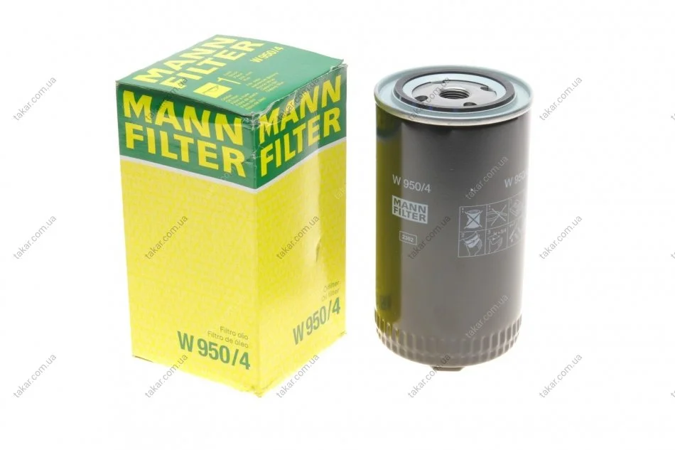 Масляный фильтр винт накручеваемый MANN W950/4 (фото 1)