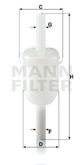 Фільтр паливний MANN WK31/4(10)