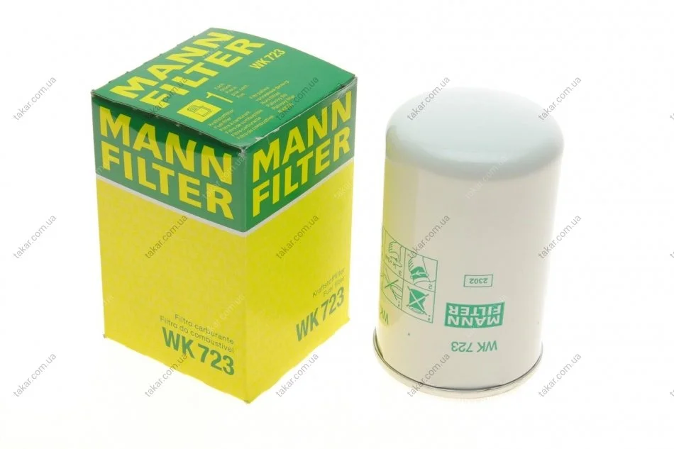 Паливний фільтр, що накручується, дизель MANN WK 723 (фото 1)