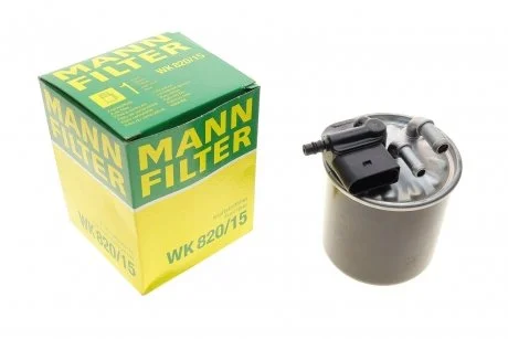 Паливний прямоточний фільтр дизель MANN WK820/15