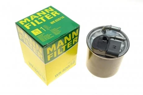 Паливний прямоточний фільтр дизель MANN WK820/16