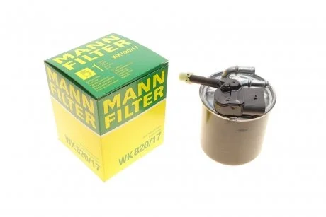 Паливний прямоточний фільтр дизель MANN WK820/17