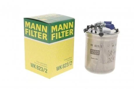 Паливний прямоточний фільтр дизель MANN WK823/2