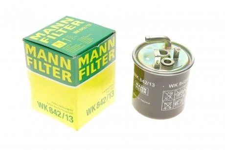 Паливний прямоточний фільтр дизель MANN WK842/13