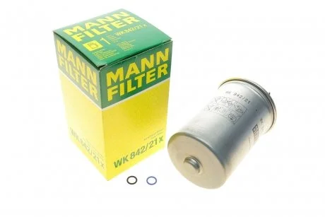Паливний прямоточний фільтр дизель MANN WK842/21X