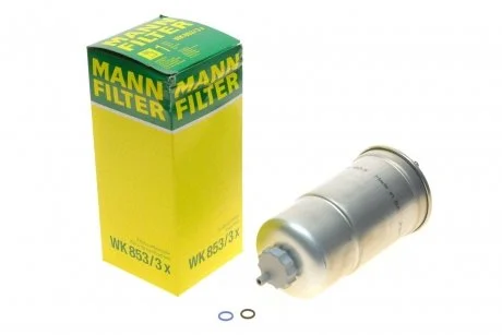 Паливний прямоточний фільтр дизель MANN WK853/3X
