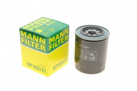 Фільтр масляний двигуна (вир-во) MANN WP928/81 (фото 1)