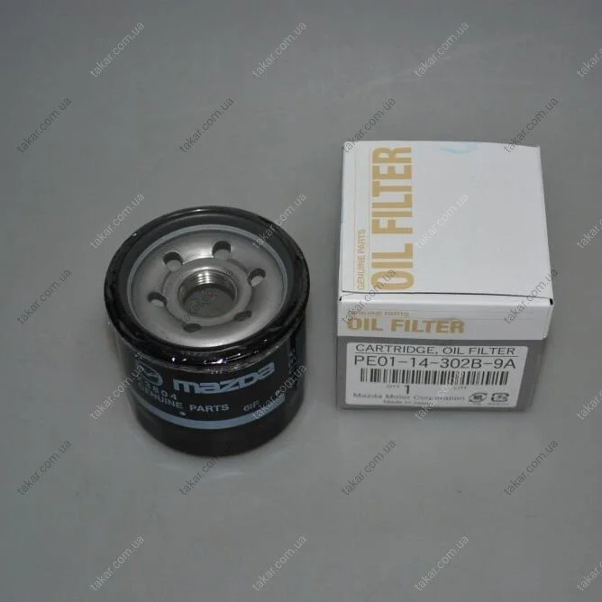 Масляний фільтр гвинт накручуваний MAZDA PE0114302B9A (фото 1)
