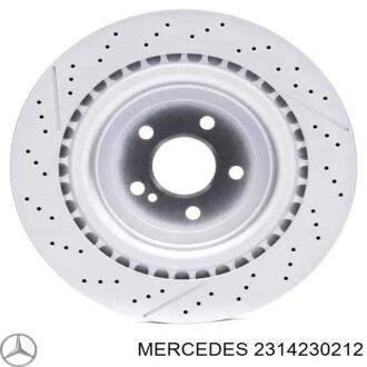 Торзмозной диск двухсторонний на передний мост вентилируемый 5 MERCEDES-BENZ 2314230212