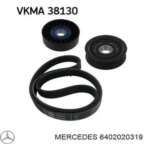Ролик обводной ремня поликлинового (приводного) MERCEDES-BENZ 6402020319 (фото 1)