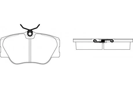 Тормозные колодки передние дисковые MERCEDES-BENZ A0001429920