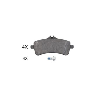 Колодка тормозная комплект из MERCEDES-BENZ A0004203800
