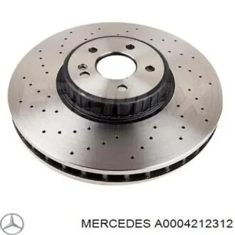 Торзмозной диск двухсторонний на передний мост вентилируемый 5 MERCEDES-BENZ A0004212312
