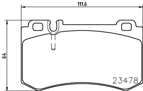 Тормозные колодки задние дисковые MERCEDES-BENZ A0044204920