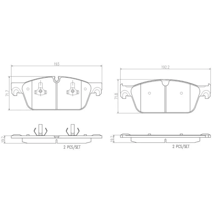 Тормозные колодки передние дисковые MERCEDES-BENZ A0084200020 (фото 1)