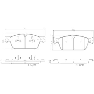 Колодка тормозная комплект из MERCEDES-BENZ A0084200020