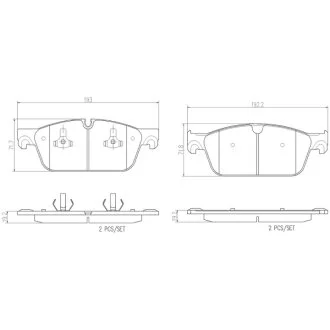Тормозные колодки передние дисковые MERCEDES-BENZ A0084200020