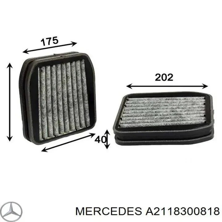 Фильтр салона угольный MERCEDES-BENZ A2118300818 (фото 1)