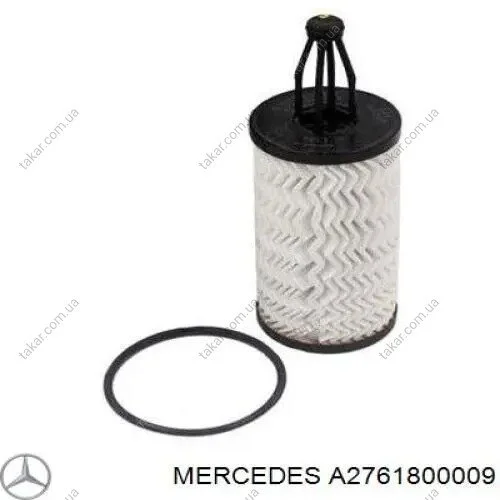 Масляный фильтр картридж патрон MERCEDES-BENZ A2761800009 (фото 1)
