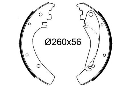 Тормозных накладок MERCEDES-BENZ A4634201120