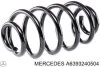 Пружина підвіски задня з постійним діаметром MERCEDES-BENZ A6393240504 (фото 1)