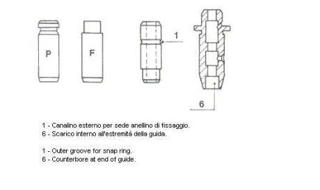 Направляюча клапана Metelli 01-2596