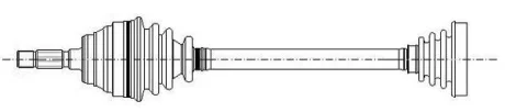 Піввісь Metelli 17-0002