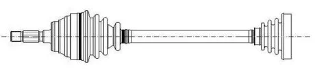 Піввісь Metelli 17-0612