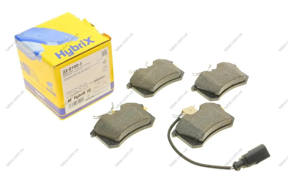 Комплект гальмівних колодок (дискових) METELLI Metelli 22-0100-3 (фото 1)