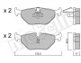 Комплект тормозных колодок из 4 шт. дисков Metelli 22-0210-0 (фото 9)