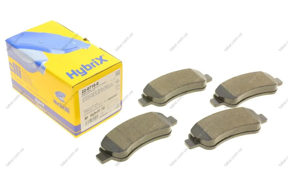 Комплект гальмівних колодок (дискових) METELLI Metelli 22-0710-0 (фото 1)