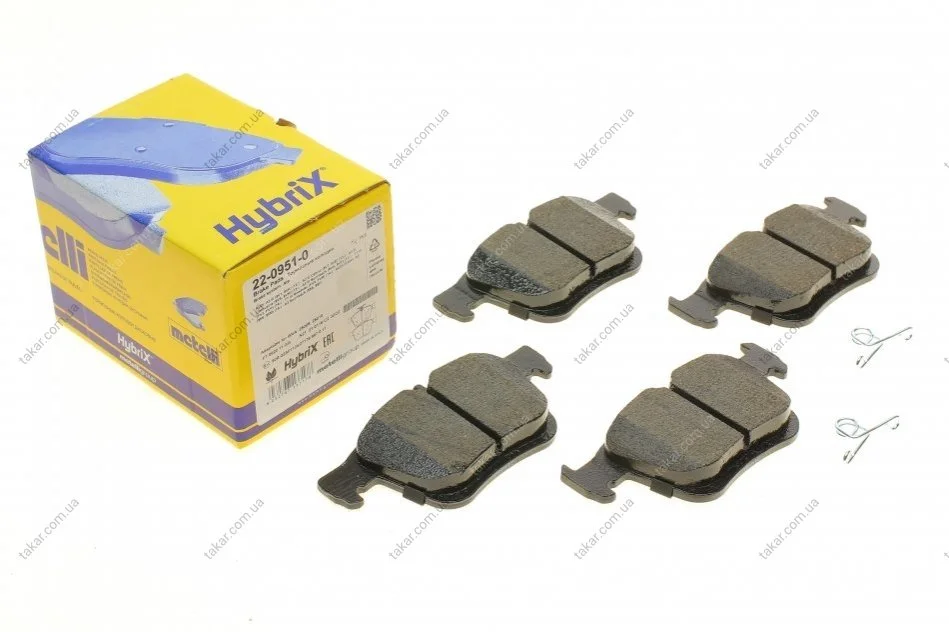 Комплект гальмівних колодок (дискових) METELLI Metelli 22-0951-0 (фото 1)
