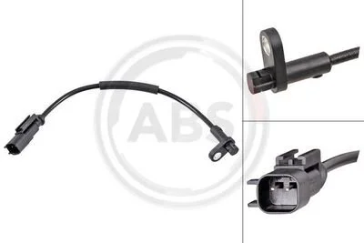 Датчик ABS (ABS) передній METZGER 09001434