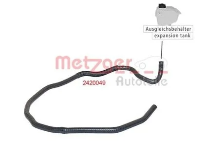 Патрубок системи охолодження гумовий METZGER 2420049