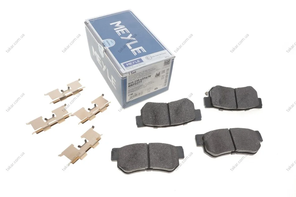 Тормозные колодки задние дисковые MEYLE 025 235 4314/W (фото 1)
