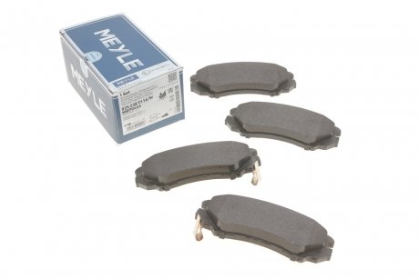 Комплект тормозных колодок из 4 шт. дисков MEYLE 025 238 9116/W (фото 1)