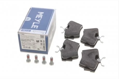Тормозные колодки задние дисковые MEYLE 025 239 8017/PD