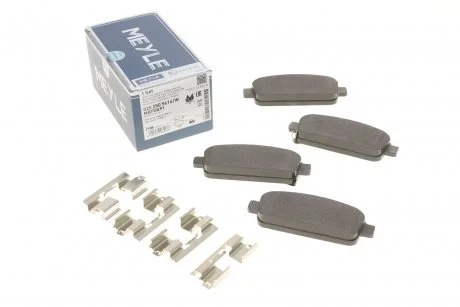 Тормозные колодки задние дисковые MEYLE 025 250 9616/W