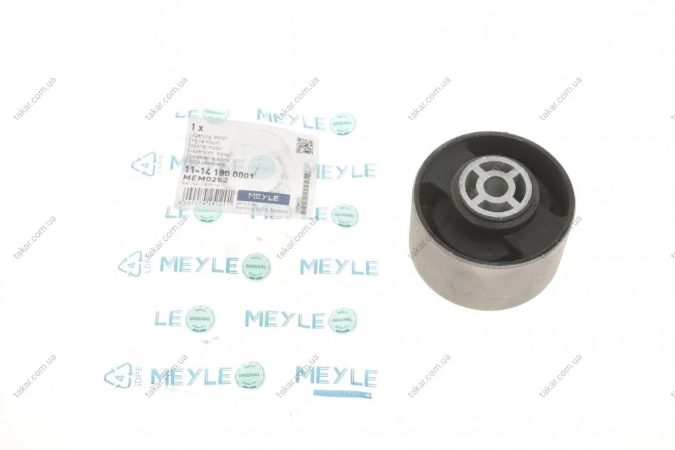 Подушка двигателя задняя MEYLE 11-14 180 0001 (фото 1)