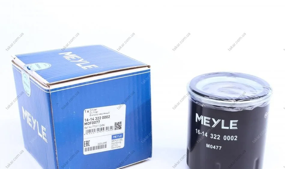 Масляний фільтр гвинт накручуваний MEYLE 16143220002 (фото 1)