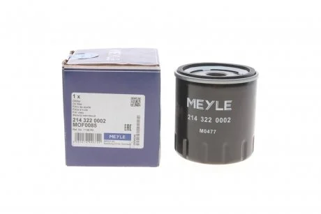 Масляний фільтр гвинт накручуваний MEYLE 214 322 0002