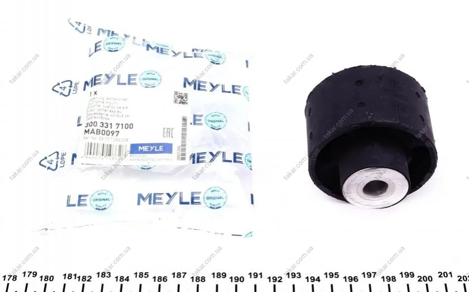 Сайлентблок балки двусторонний на задний мост (сзади) MEYLE 300 331 7100 (фото 1)