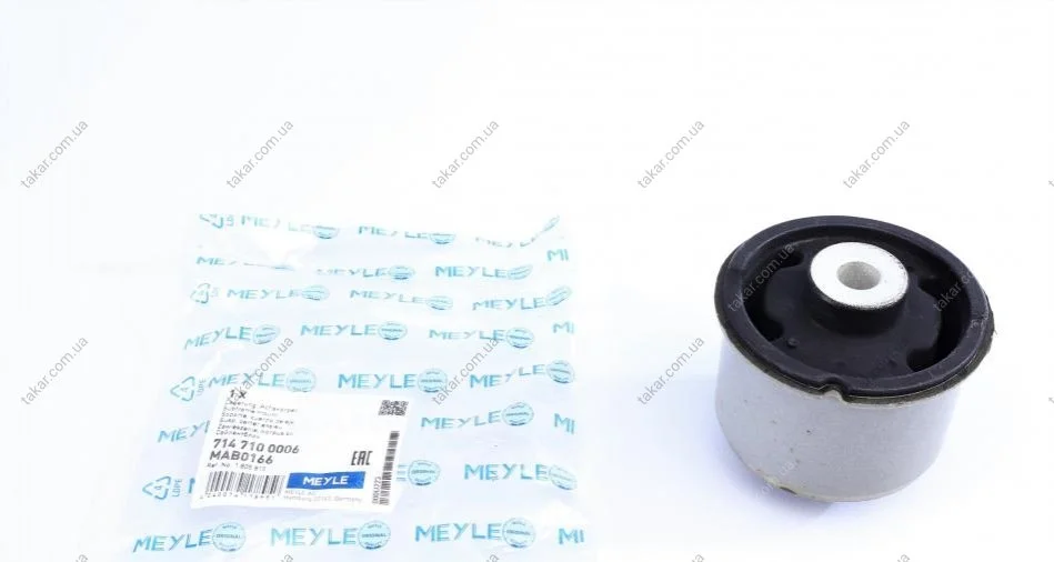 Сайлентблок балки двусторонний на задний мост MEYLE 7147100006 (фото 1)