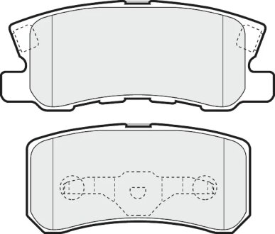 Колодки гальмівні дискові, комплект MITSUBISHI MR485638
